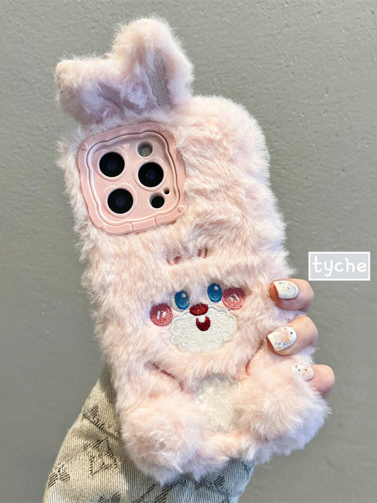 Fuzzy Pinky Bunny Phone Case