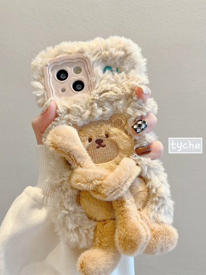 Furry Bear Protective Phone Case