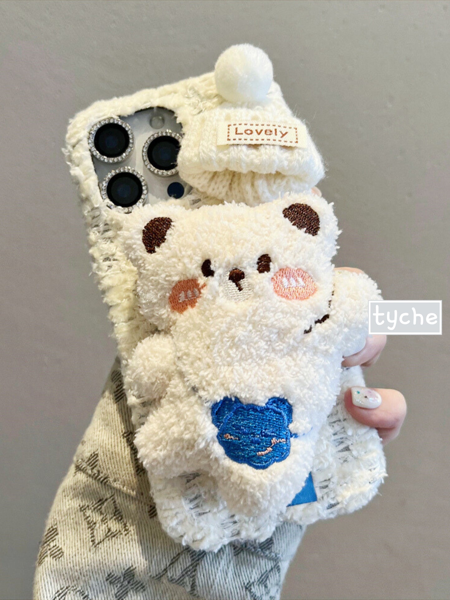 Fuzzy Bear with Hat Phone Case