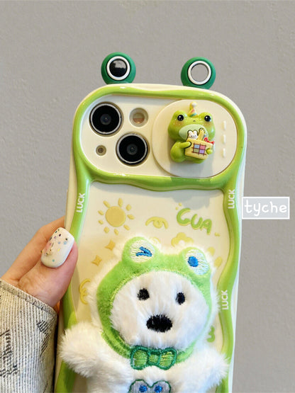 Plush Frog Bear TPU Phone Case