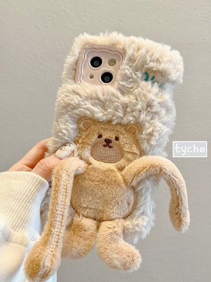 Furry Bear Protective Phone Case