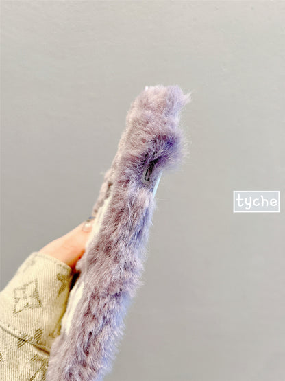 Fluffy Bunny Protective Phone Case