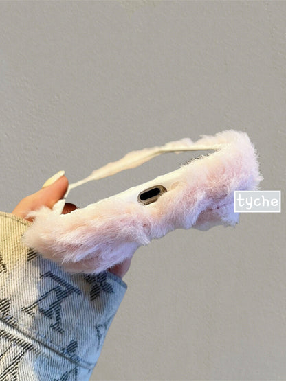 Fuzzy Pinky Bunny Phone Case