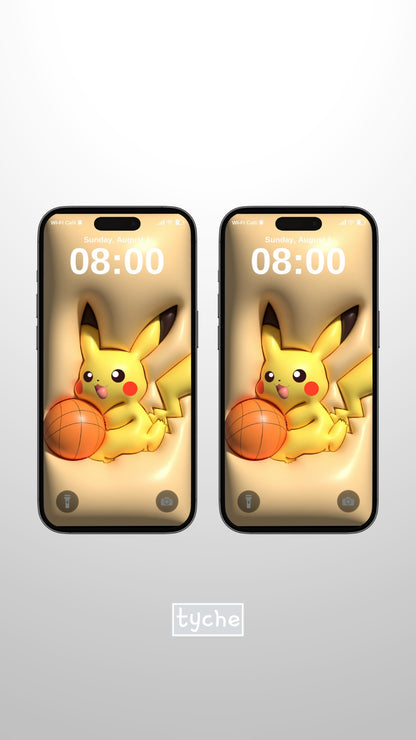 Basketball Pokemon Pikachu Mobile Wallpaper