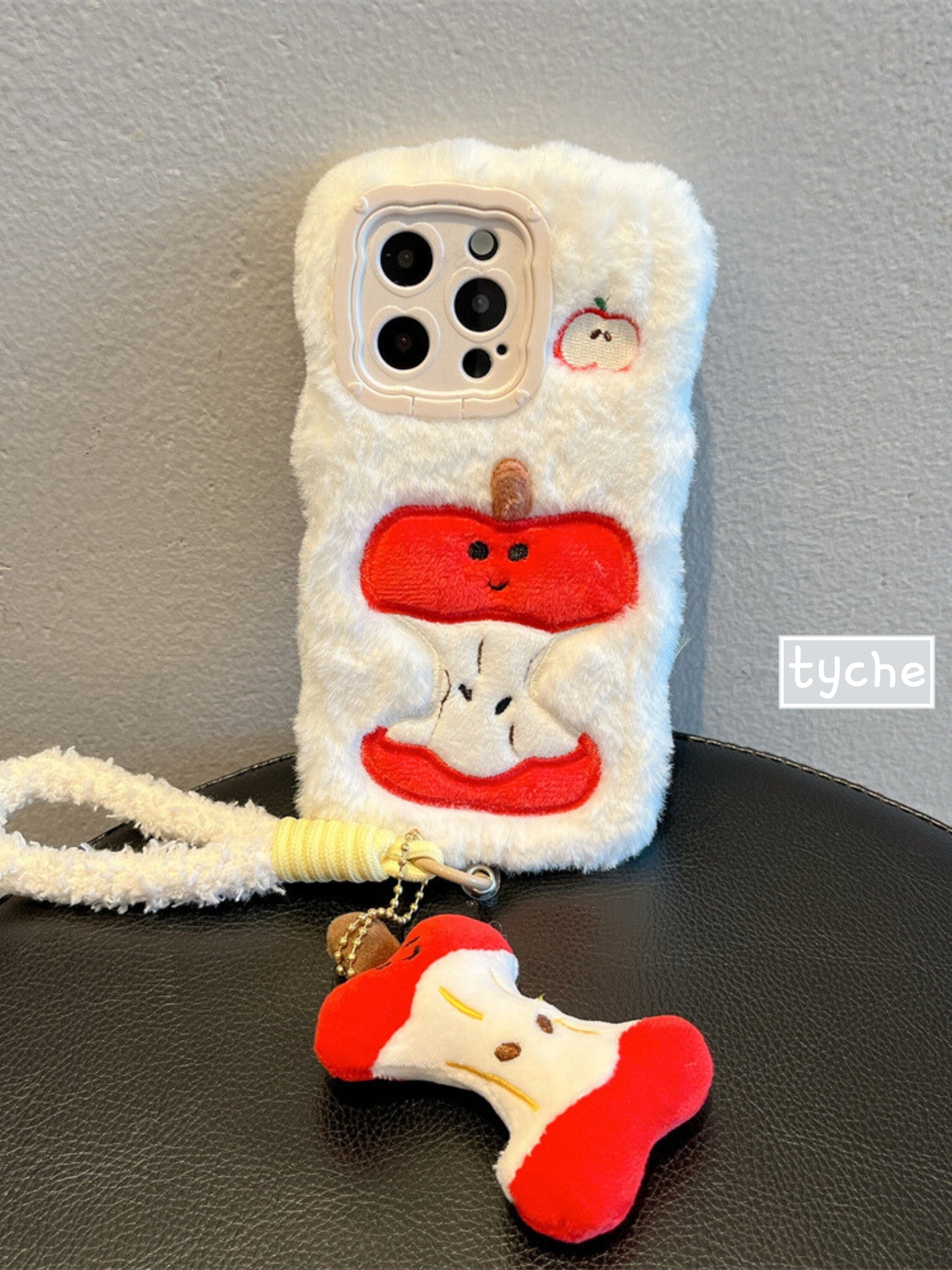 Furry Red Apple Phone Case