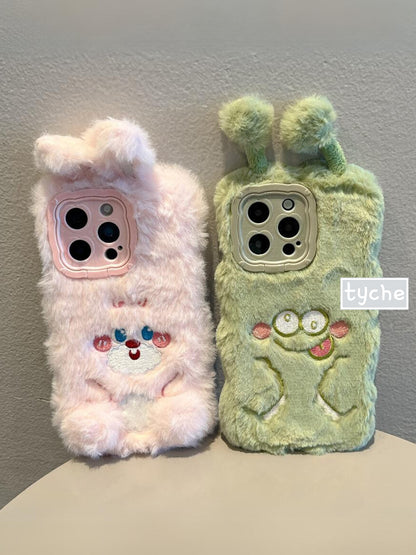 Fuzzy Pinky Bunny Phone Case