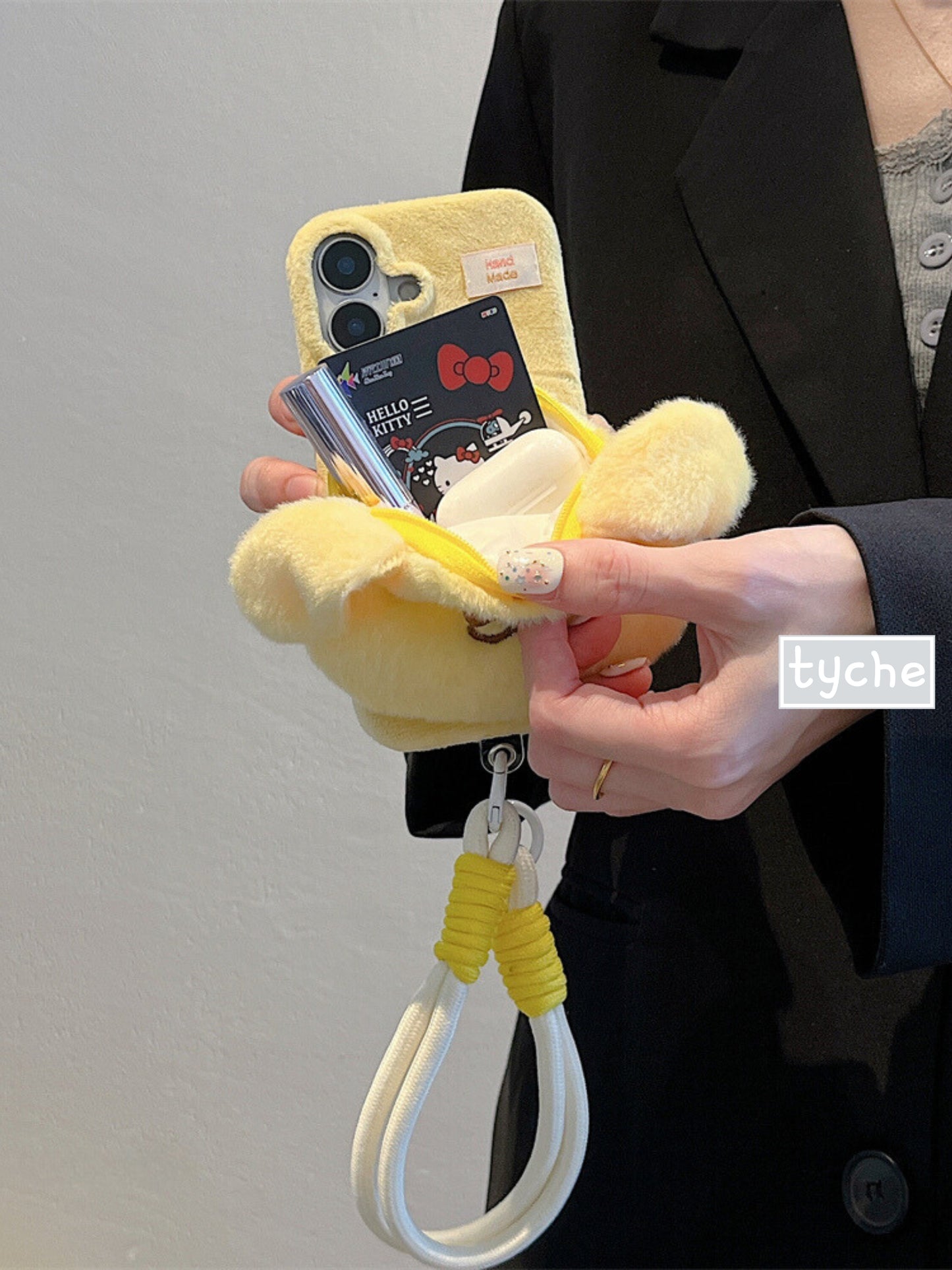 Sanrio Purin Plush Pocket Phone Case