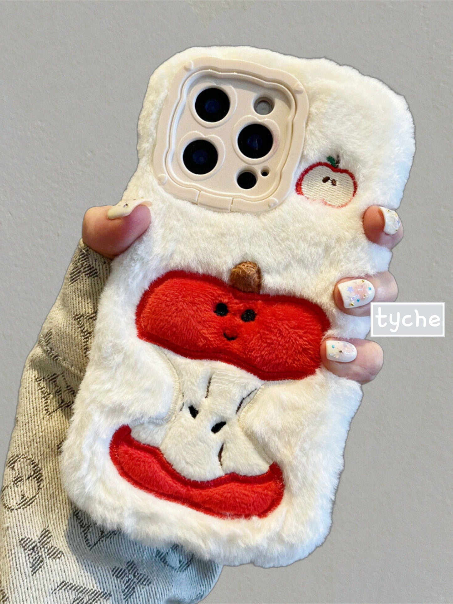 Furry Red Apple Phone Case