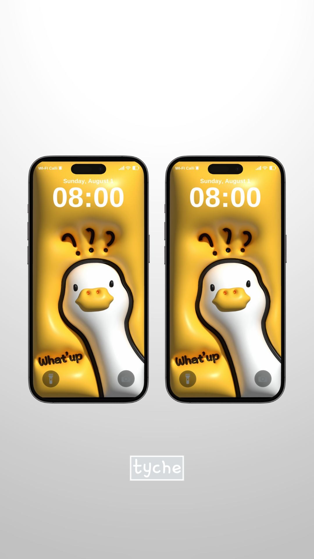 Call Duck Inflated Mobile Wallpaper