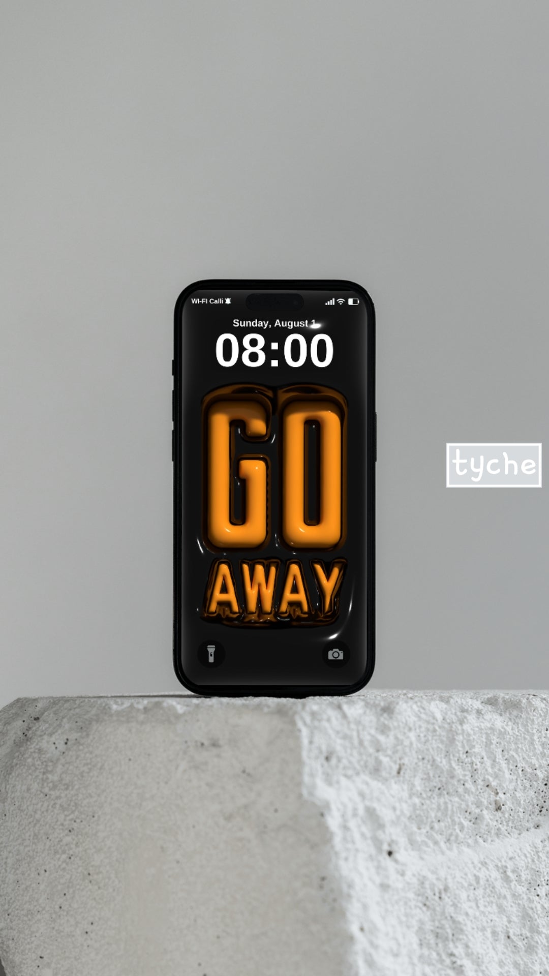 "Go Away" Inflated Mobile Wallpapers