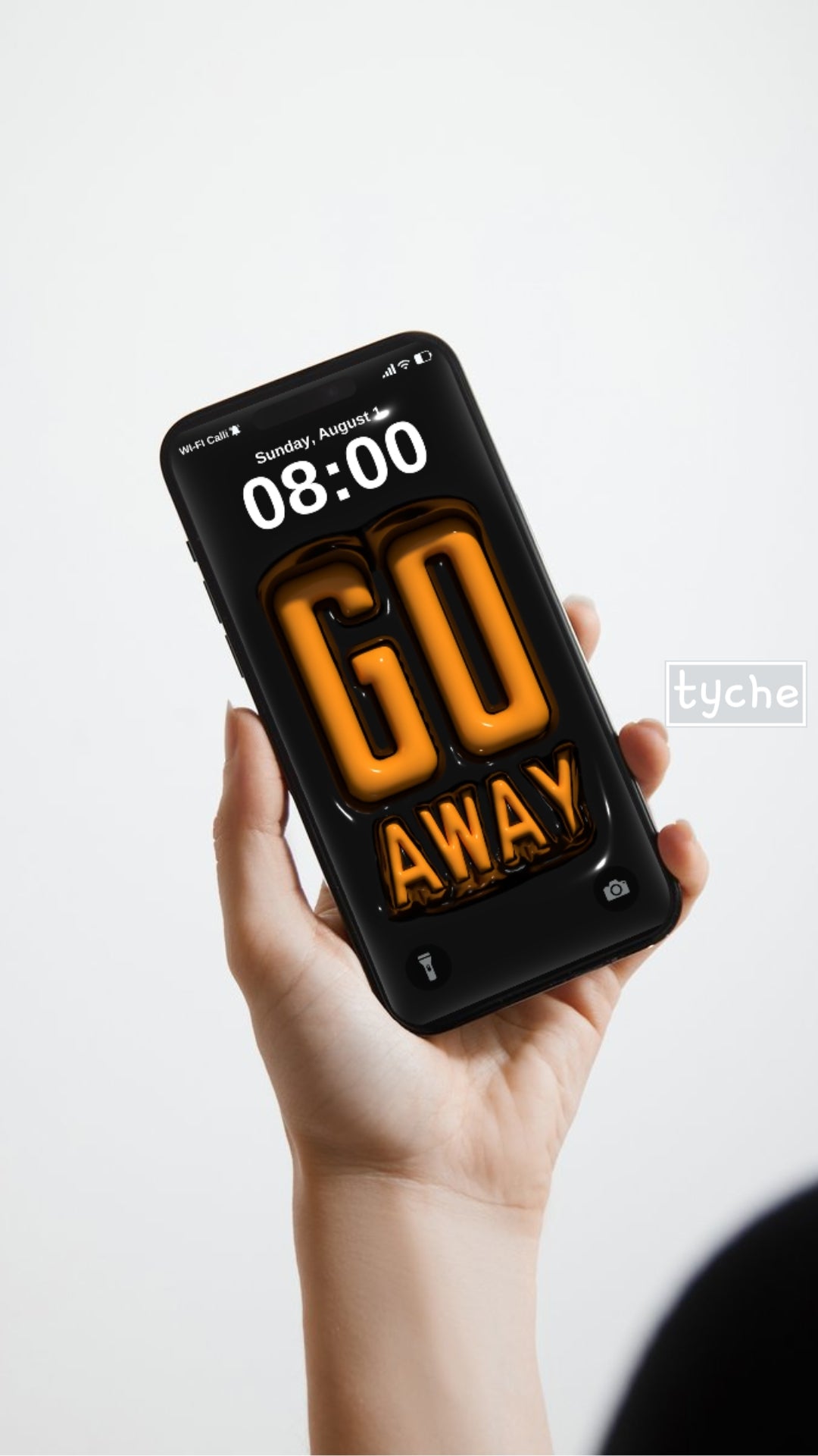 "Go Away" Inflated Mobile Wallpapers