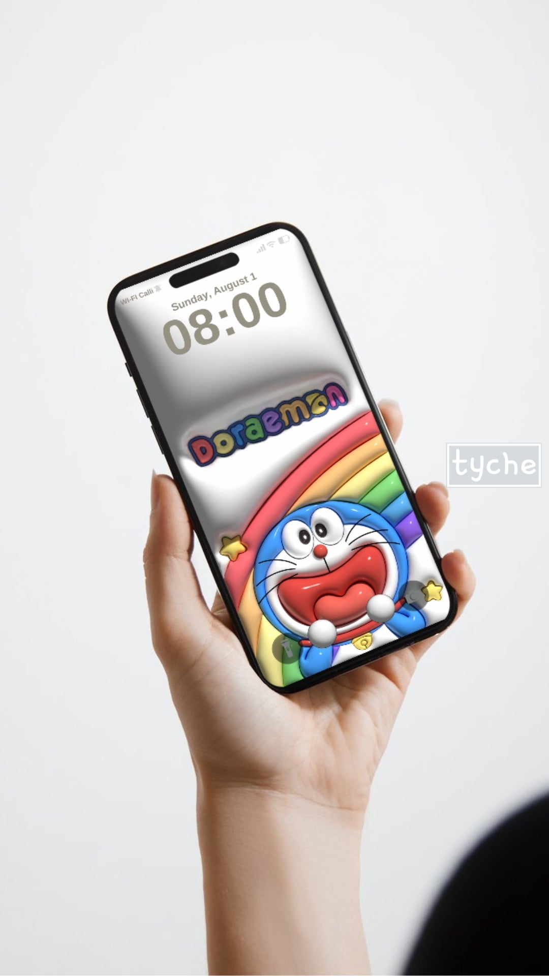 Rainbow Doraemon Inflated Mobile Wallpaper