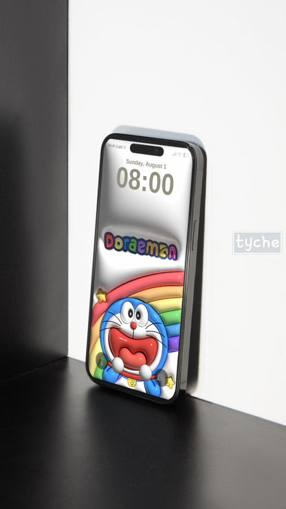 Rainbow Doraemon Inflated Mobile Wallpaper