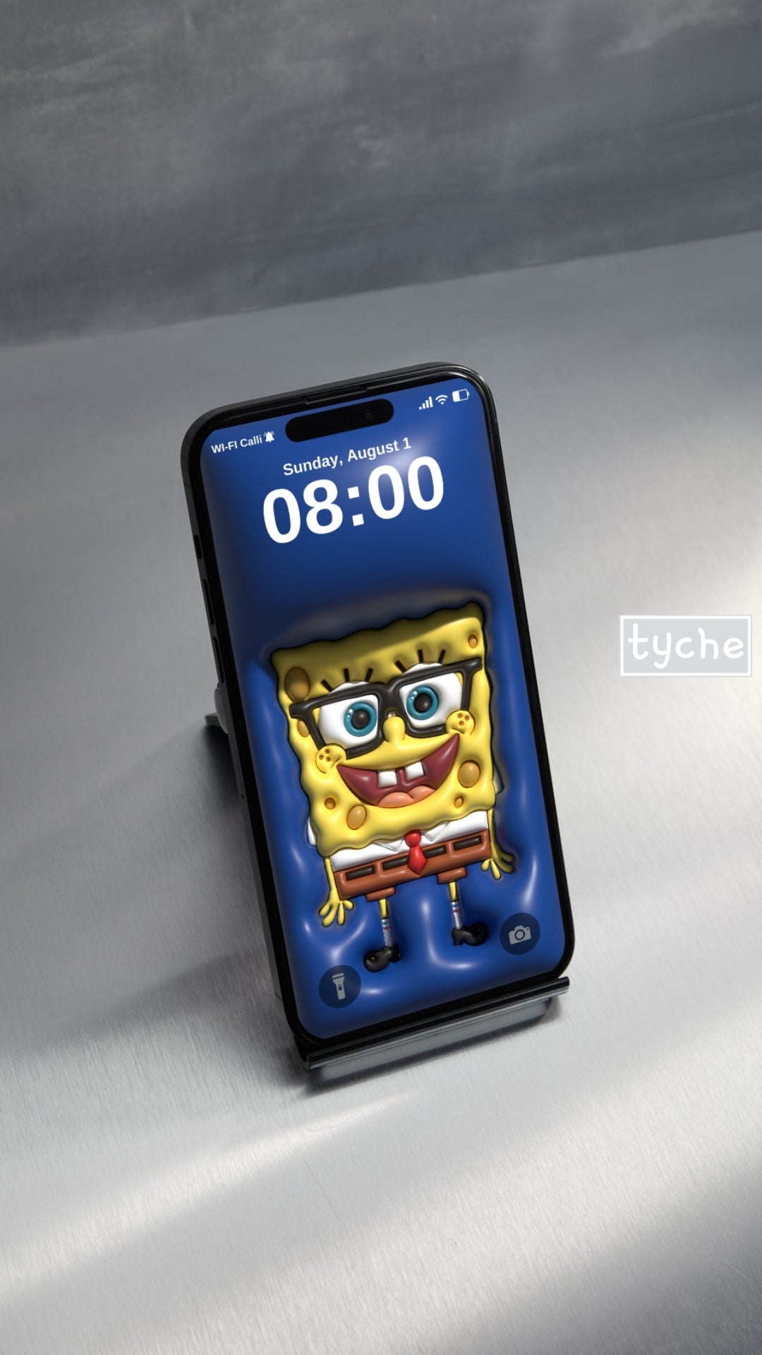 Sponge Bob Blue Background Mobile Wallpapers