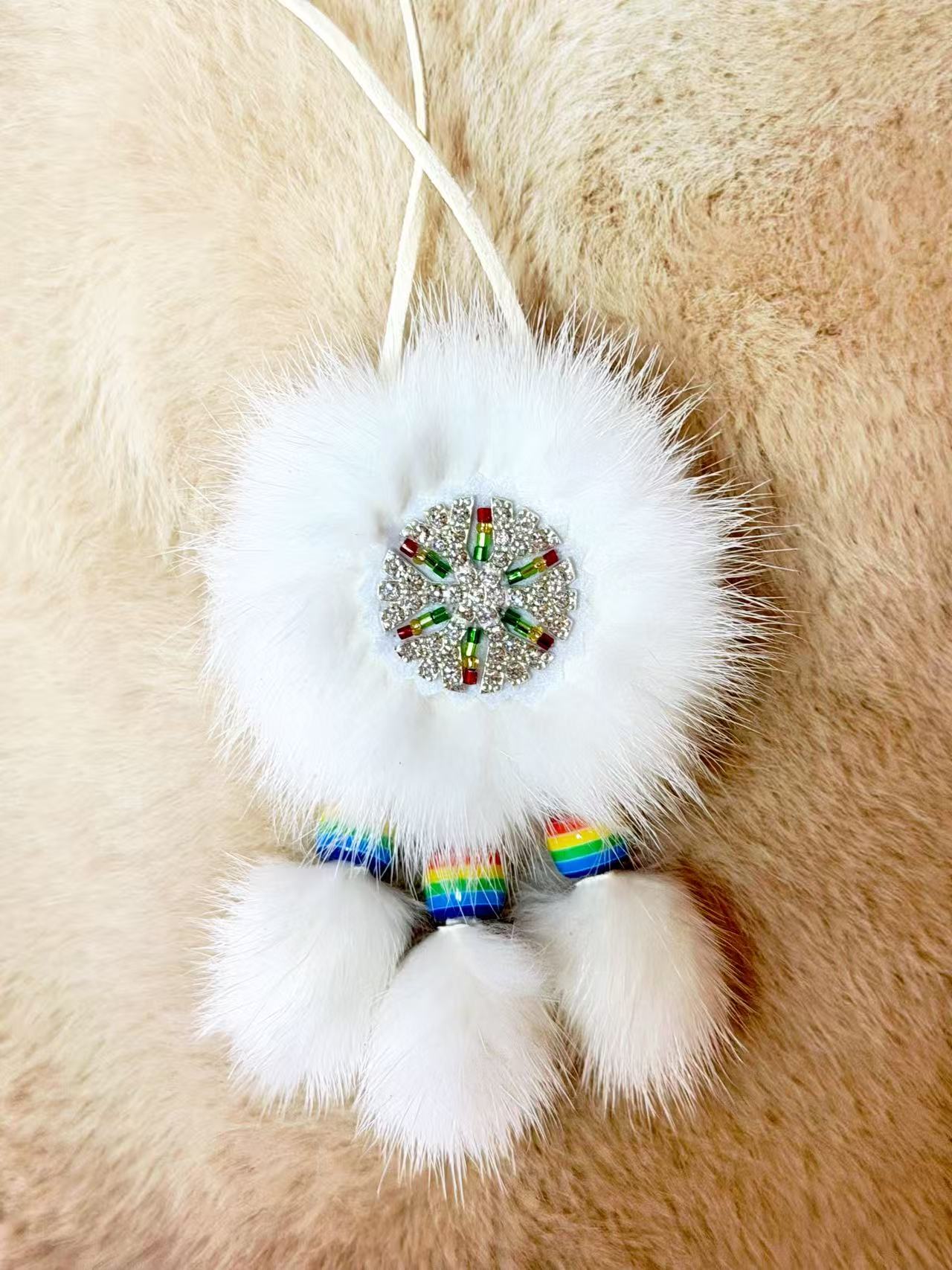 3 Beads Sunflower Charm